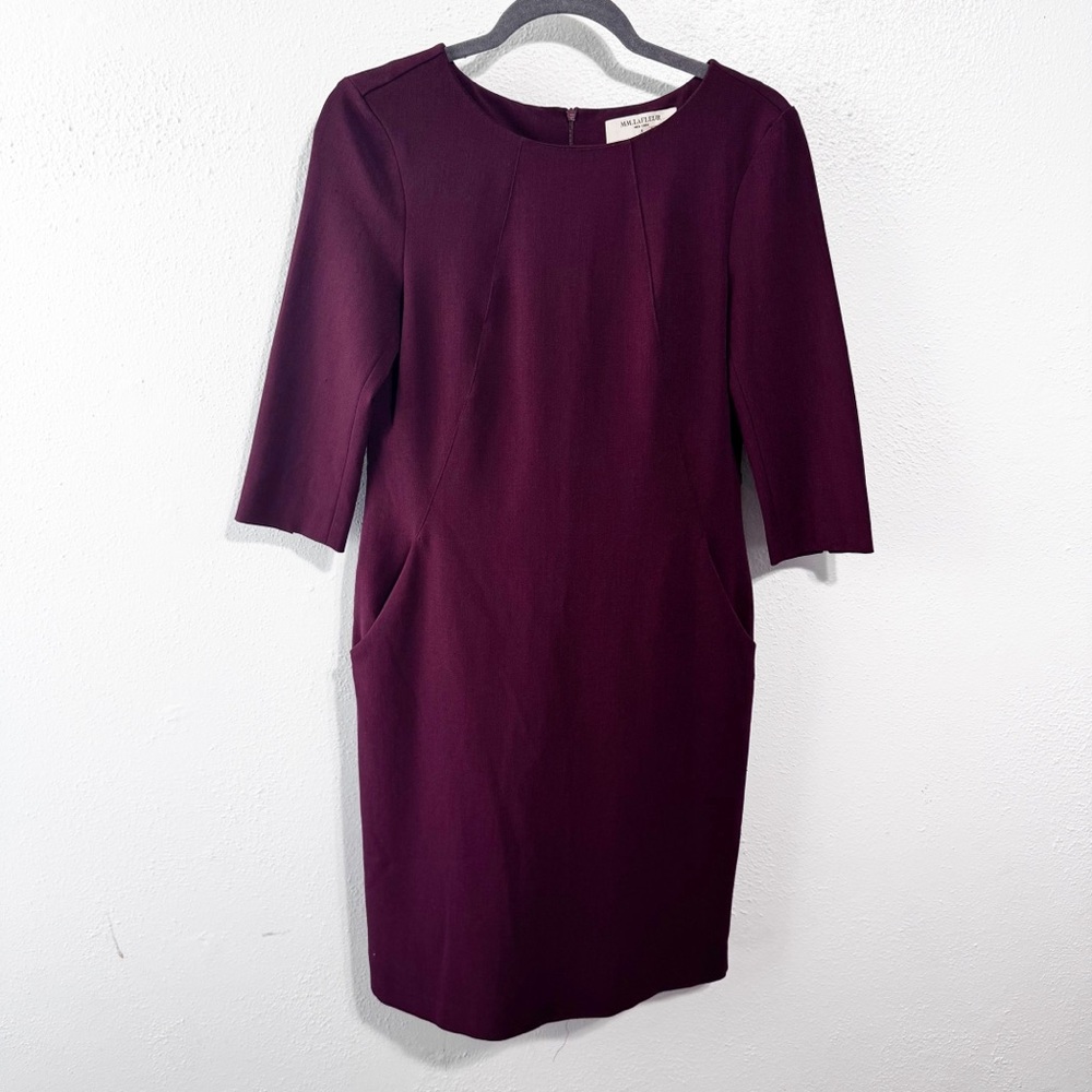 Elegant Burgundy Dress